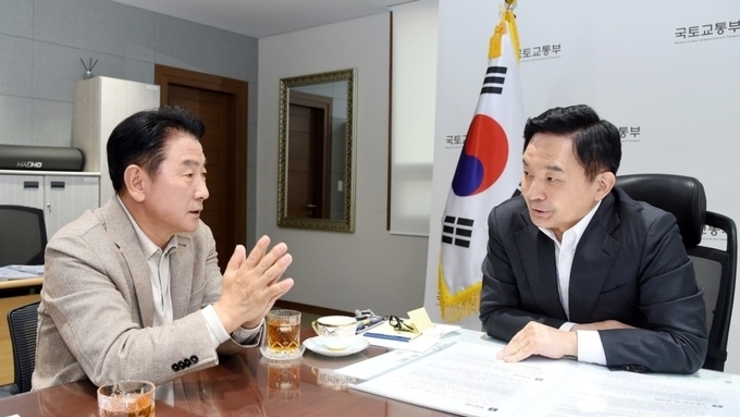 김동근 의정부시장, 원희룡 국토교통부 장관 만나 현안사항 협조 강력 요청