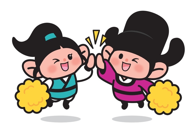 의정부시 캐릭터 '랑이'와 '의돌이'.(사진=의정부시)