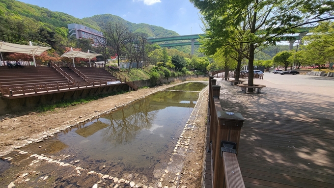 장흥 청정계곡 물놀이 공간