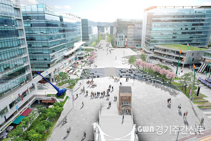  판교 콘텐츠 거리 조감도 (사진=성남시).