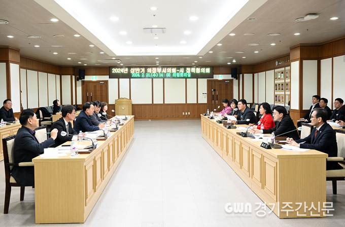 의정부시의회와 의정부시가 21일 2024년 상반기 정책협의회를 개최했다. 