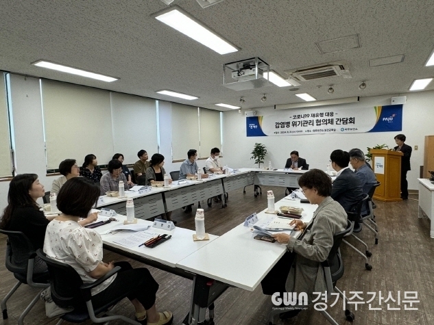  파주시는 지난 21일 의약단체, 유관기관 등과 감염병 위기관리 협의체 간담회를 열고 코로나19 재유행 대응 방안을 논의했다. /사진=파주시제공